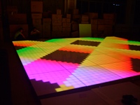 Barre chaude LED danse 1 m * 1 m disco plancher de danse LED carreaux de sol