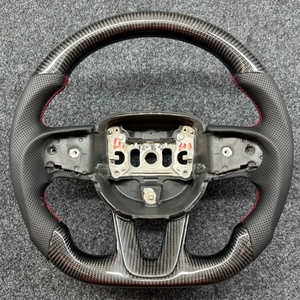 Accessoires de voiture adaptés <span class=keywords><strong>à</strong></span> la Dodge <span class=keywords><strong>Challenger</strong></span> Charger, cuir perforé personnalisé, fibre de carbone forgée, volant GT <span class=keywords><strong>RT</strong></span> SRT - Product Image 3