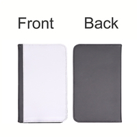 Porte-documents en cuir PU pour menu de restaurant, classeur à feuilles mobiles, design DIY A6/A5, sublimation, porte-cartes