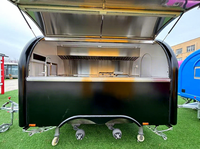 Remorque alimentaire mobile multifonctionnelle MAICHE en fibre de verre personnalisée à 4 roues pour extérieur, camion BBQ, chariot de restauration rapide, bar à hamburgers et frites