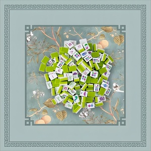 Ensemble de Mahjong Yuntu Huatong - Matériel en acrylique, portable et durable, emballage personnalisable pour le poker à domicile et le <span class=keywords><strong>camping</strong></span> - Product Image 1
