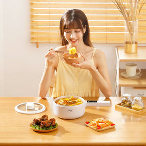 Olla Eléctrica Multifuncional Redonda Programable con Pantalla Táctil Inteligente y Logotipo Personalizado, Venta al por Mayor, Tendencia 2025 - Product Image 3