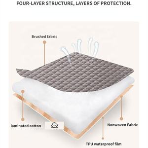 <span class=keywords><strong>Funda</strong></span> de cama <span class=keywords><strong>impermeable</strong></span> de microfibra suave, fundas de colchón acolchadas y protectores para el hogar y el hotel - Product Image 4