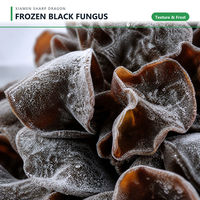 Champignons noirs surgelés IQF en morceaux entiers en vrac pour les chaînes de restaurants de hot pot et les cuisines chinoises professionnelles