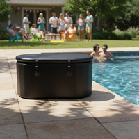 Baignoire à glace pliable en PVC gonflable, bain froid portable pour l'extérieur, pour la récupération et la relaxation des athlètes adultes