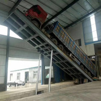 Équipement de déchargement du ciment, plateforme de déchargement hydraulique pour remorque à vendre