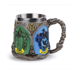 <span class=keywords><strong>Harry</strong></span> Castle Pirate Crâne Tasse en acier inoxydable Résistant aux hautes températures Double couche Accessoires de jeu de tasse de ménage - Product Image 5