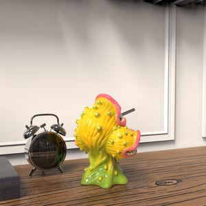 Diseño Personalizado Monstruo Planta Temática Cerámica Amarilla Horror 3 Cabezas Morder Dientes Cadáver Flor Tropical <span class=keywords><strong>Libaciones</strong></span> Bebidas Taza Tiki - Product Image 6