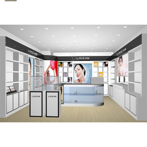 Kiosque de maquillage et de blanchiment des dents à LED de style <span class=keywords><strong>salon</strong></span> souriant pour centres commerciaux avec design écologique - Product Image 5