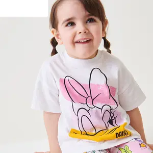 Direkt vom chinesischen Hersteller kaufen Großhandel Sommer-Kinderkleidung 100 % Baumwolle Kurzarm-Baby-Jungen-T-Shirt