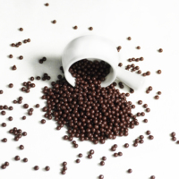 Vente en gros d'usine Délicieuse collation pour enfants Perles de riz croustillantes au chocolat Boules de chocolat aromatisées à la fraise et au lait