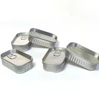 Boîtes en fer blanc personnalisées avec logo, prix de gros, qualité alimentaire, fabricant de boîtes vides rectangulaires pour sardines, viande de crabe, bonbons, mise en conserve