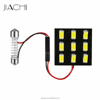 JiaChi Adaptateurs de lampe de toit de voiture SMD de haute qualité d'usine T10 BA9S Festoon Led Light 5630SMD 6PCS 9PCS Auto Interior Panel Bulb 12v