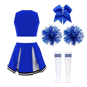 Uniformes de porristas para niñas de 4 a 14 años, conjunto de Falda plisada corta, fabricación para escuela de baile, reunión deportiva, puesta en escena - Product Image 5