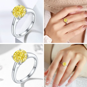 Joyería fina, joyería de plata 925, anillo de dedo, joyería chapada <span class=keywords><strong>en</strong></span> <span class=keywords><strong>rodio</strong></span> para mujer, bisutería sin deslustre para boda, fiesta de compromiso - Product Image 5