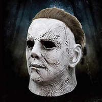 Masque d'Halloween Horrifique Fantôme de Film, Masque en Latex Michael Myers, Mascarade pour Fête d'Halloween, Accessoire de Cosplay