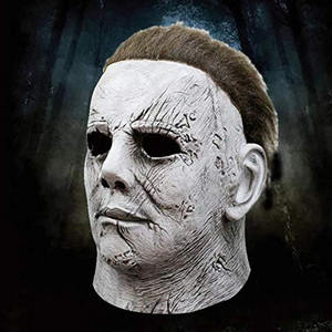 Masque Effrayant de Fantôme d'Halloween en Latex du Film <span class=keywords><strong>Michael</strong></span> <span class=keywords><strong>Myers</strong></span>, Masque Intégral pour Soirée Masquée, Déguisement pour Fête d'Halloween et Accessoires de Cosplay - Product Image 4