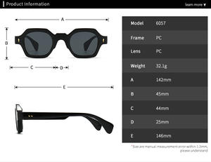 6057 Monture de lunettes de marque transfrontalière Europe et États-Unis, design rétro pour hommes et femmes, lunettes de soleil - Product Image 3