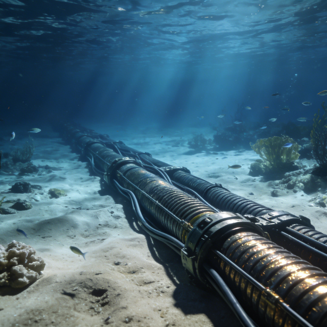 Shenguan FRP/PE/PP Insulated Optical Fiber Submarine Cable 1kV to 35kV Underwater Communication Cable