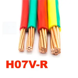 99.99% filo H07V-R puro rame 450/750V 2.5 mm2 Single Core con cavo cavo elettrico isolato in PVC