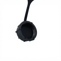 Cache-prise USB étanche COMTON IP67 réutilisable en nylon, anti-poussière, anti-rouille, noir, certifié RoHS pour appareils électroniques