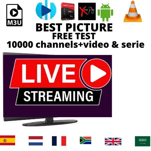 2023 Best IPTV 4K Provider UK Germany Australia Hot Sell Subscription IPTV Subscription M3U with Test Credits Panel