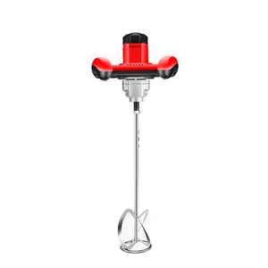 Power Single Paddle Electric Hand Paint Mixer Agitator Tools Electric Mixer for Concrete/Cement/Mortar Tile Adhesive