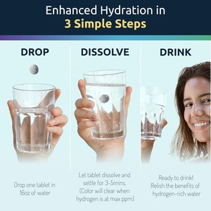 Comprimés d'eau hydrogénée OEM H2, suppléments d'hydrogène moléculaire <span class=keywords><strong>avec</strong></span> magnésium pour soutenir la vitalité, la santé cérébrale et cognitive. - Product Image 4