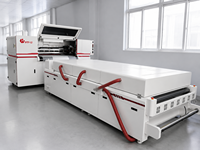 Imprimante DTF 12 têtes 120 cm avec agitateur de poudre et ligne de séchage, transfert direct sur film haute vitesse pour usine de t-shirts