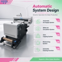 Nouvelle imprimante DTF HANYING haute précision entièrement automatique avec circulation d'encre blanche, garantie 1 an pour l'impression de vêtements
