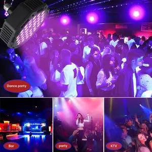 RGB 36发光二极管停车灯，带遥控器和蓝牙扬声器，适用于舞台酒吧俱乐部婚礼派对假日Dj迪斯科