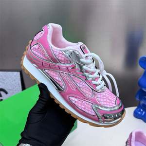 Baskets rétro BV pour femmes, qualité supérieure, basses, décontractées, de course, de luxe, style Dad Shoes, rose argenté - Product Image 5