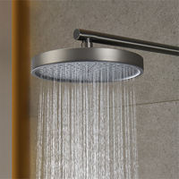 Système de douche rond de vente chaude pour salle de bain robinet de douche mural en laiton ensemble combiné Double boutons pommeau de douche à main