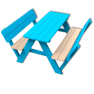 Ensemble de pliable en bois massif pour enfants, meubles d'extérieur, Table et banc de pique-nique, jardin naturel, bière, partielle, KD - Product Image 4