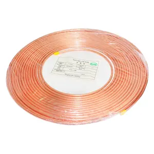 Cheap Price Ac Copper Tube Coil 6mm Copper Pipes boiler roll 1 inch diameter for plumbing 1/2 for air conditioner copper tube