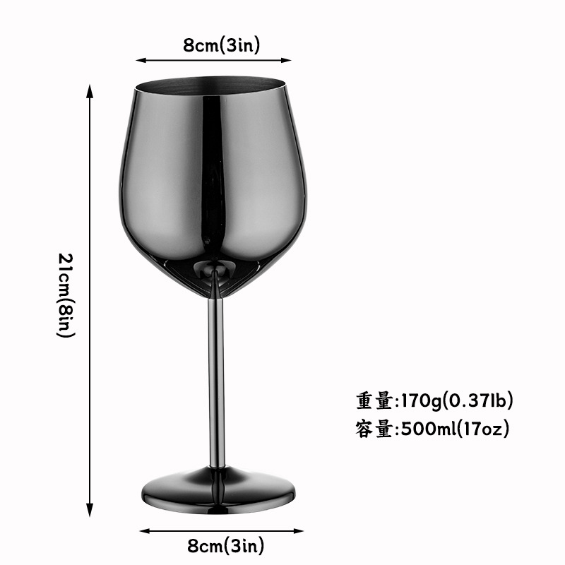 Verre à vin rouge 550ml-noir