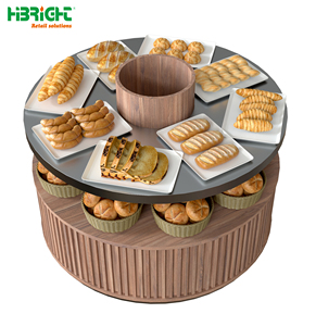 Nuovo stile di promozione in legno rotondo espositore per supermercato <span class=keywords><strong>alimentari</strong></span> di <span class=keywords><strong>frutta</strong></span> <span class=keywords><strong>e</strong></span> <span class=keywords><strong>verdura</strong></span> Rack espositore - Product Image 3