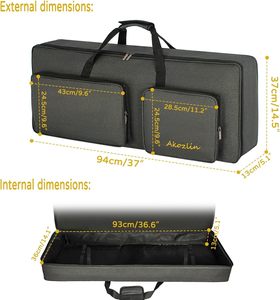 Free sample Portable Shockproof Dustproof Neoprene <b>Keyboard</b> <b>and</b> <b>Mouse</b> Case Bag, Perfect for <b>Logitech</b> MK570/MK550 - Product Image 3