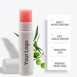 Factory Custom Logo Natural Chapstick Vegan Soft Moisturizing Glossy Treatment Lip Balm Stick