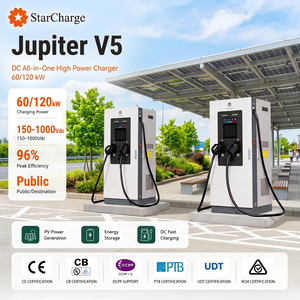 สถานีชาร์จไฟฟ้ากระแสตรง Starcharge Jupiter V5 60kW CCS2 150-1000Vdc 200A หน้าจอสัมผัส HD ขนาด 10.4 นิ้ว รองรับ OCPP 1.6 2.0.1 - Product Image 1