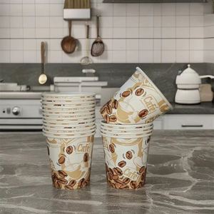 Custom Logo Party Paper <b>Cup</b> Disposable Biodegradable Arabic Single Food Grade Wall <b>Coffee</b> <b>Cup</b> with Lid Cover - Product Image 5