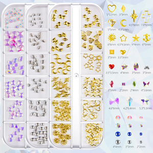 Kit DIY de bijoux dentaires à dos plat, breloques en strass et cristaux pour la décoration des ongles et des dents - Product Image 2
