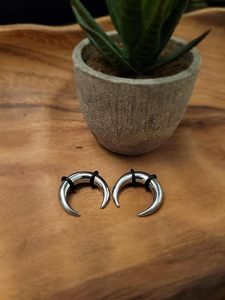 Anneaux de septum en titane F136, pinces coniques, anneaux en forme de C, croissant, pour septum nasal, Buffalo Stretcher, dilatateurs <span class=keywords><strong>d</strong></span>'oreille, calibres de piercing 10mm - Product Image 2
