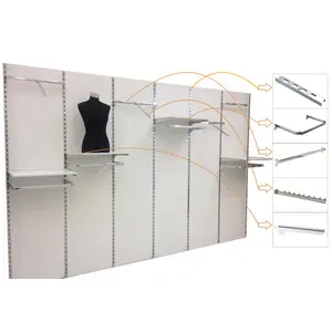 Neues Design Wand halterung Kleider ständer Metall Kleider ständer für Kleidungs stücke Showroom Display