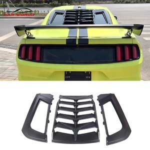 High Quality ABS Combined Type Car Rear <b>Window</b> Louvers <b>Cover</b> for 2015-2021 Black Exterior Part - Product Image 3