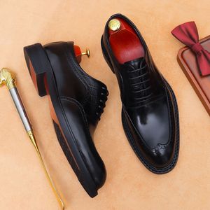 Chaussures classiques pour hommes en cuir véritable de haute qualité, grande taille, imperméables, avec amorti, désodorisantes et antidérapantes pour l'hiver et l'automne - Product Image 3