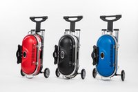 Barbecue pliable d'extérieur avec roues, fabriqué en usine à Ningbo, OEM, barbecue à gaz portable pour pique-nique avec table