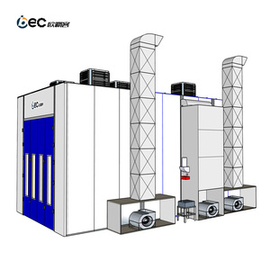 Cabina de Secado por Aire Forzado OBC Avanzada con Sistema de Gas Natural de Bajas Emisiones para Restauración Automotriz - Product Image 5