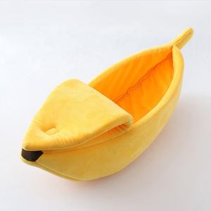 Offre Spéciale Jaune <span class=keywords><strong>Banane</strong></span> Fruits Forme Lit De Luxe Pour Animaux De Compagnie Chien Chat Lit - Product Image 2
