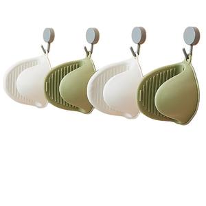 Maniques de four en silicone épaissi, résistantes à la chaleur, pour la cuisson et l'utilisation au micro-ondes, couleur unie, fabriquées à Wenzhou, lavage à la main uniquement - Product Image 4